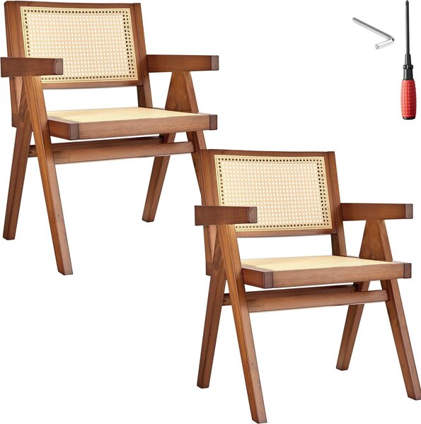 Tectake® Lissy křeslo v boho stylu 59 x 56,5 x 82,5 cm, nosnost 120 kg