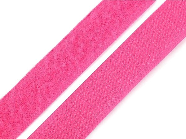 Stoklasa Suchý zip háček + plyš 740843/516 sytě růžový, šířka 2cm (v metráži)