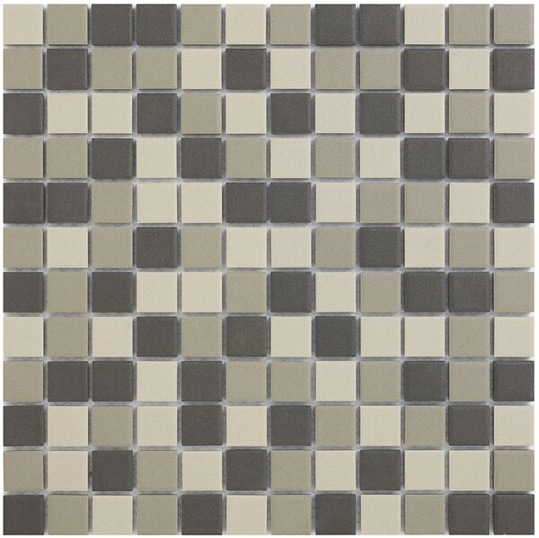 The Mosaic Factory Keramická mozaika šedá; černá Mozaika MIX 2 Grey Black 2,3x2,3 (30x30) cm - LO23MIX2
