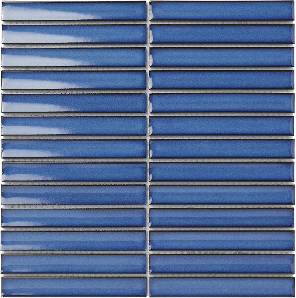 The Mosaic Factory Keramická mozaika modrá Mozaika Jeans Blue 2x14,5 (29,6x29,9) cm - SEF20600