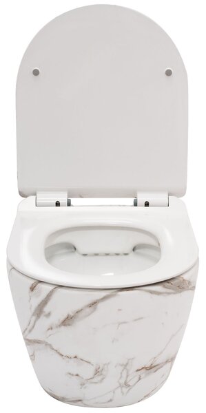 Závěsná WC mísa Carlos Slim Rimless - matná láva