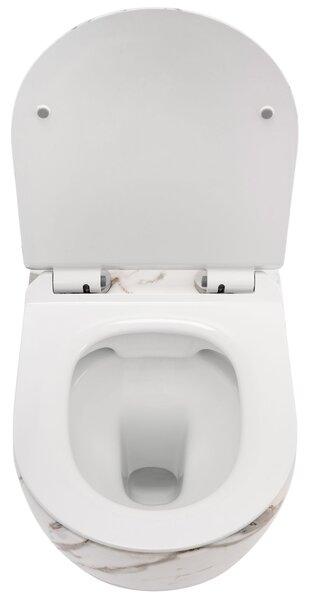 Závěsná WC mísa Carlos Slim Rimless - matná láva