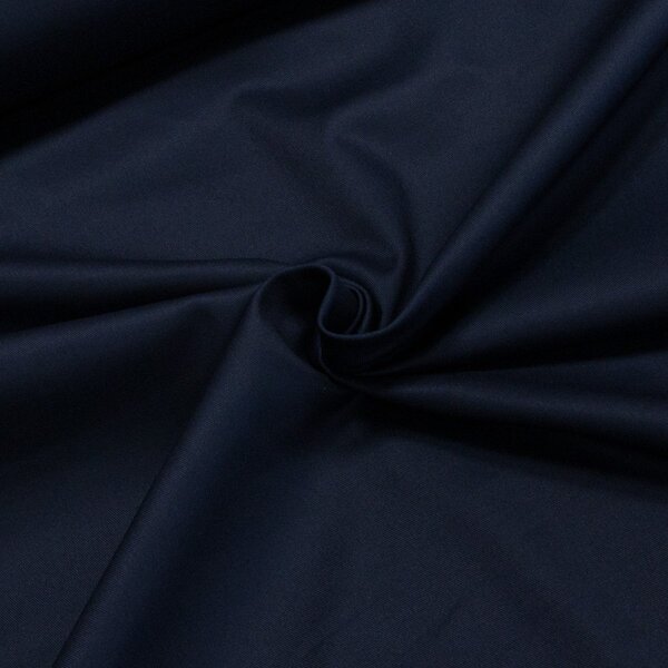 Směsový kepr elastický BRIGSTON ELASTIC SAILOR BLUE, jednobarevný tmavě modrý, 250g/m2, š.150cm (látka v metráži)