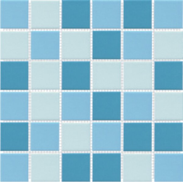 SP Obklad keramická modrá Mozaika Světle modrý mix lesklý 50 5x5 (30x30) cm - 80051.3H