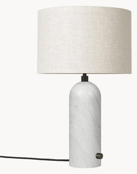 Velká stmívatelná stolní lampa's mramorovou podstavou Gravity, v různých velikostech