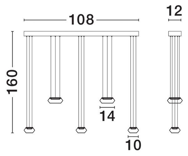 Nova Luce Kouřově šedé skleněné závěsné světlo Jailyn 108 cm