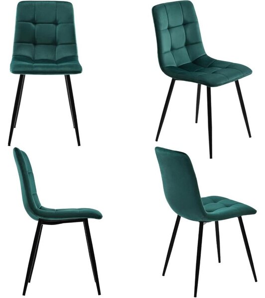 Jídelní židle - Kuchyňská židle - Židle - Sedací křeslo - Židle s opěradlem - Čalounění - Kovový rám - Ergonomické pohodlí