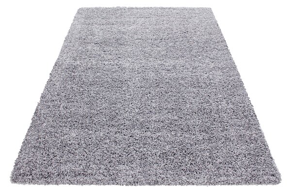 Kusový koberec Life Shaggy 1500 light grey 60x110 cm