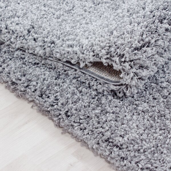 Kusový koberec Life Shaggy 1500 light grey 60x110 cm