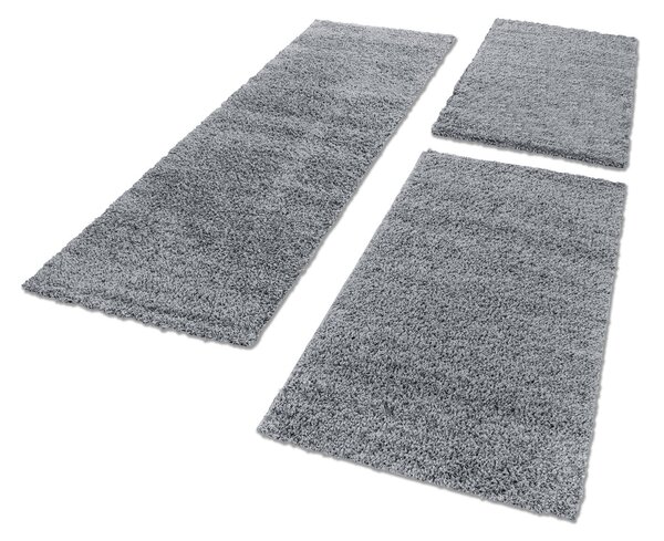Kusový koberec Life Shaggy 1500 light grey 60x110 cm