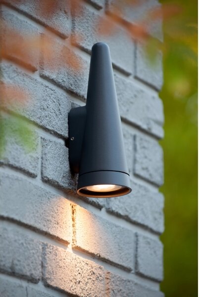 Lucide 27803/01/29- Venkovní nástěnné svítidlo WIZARD 1xGU10/35W/230V IP54 černá