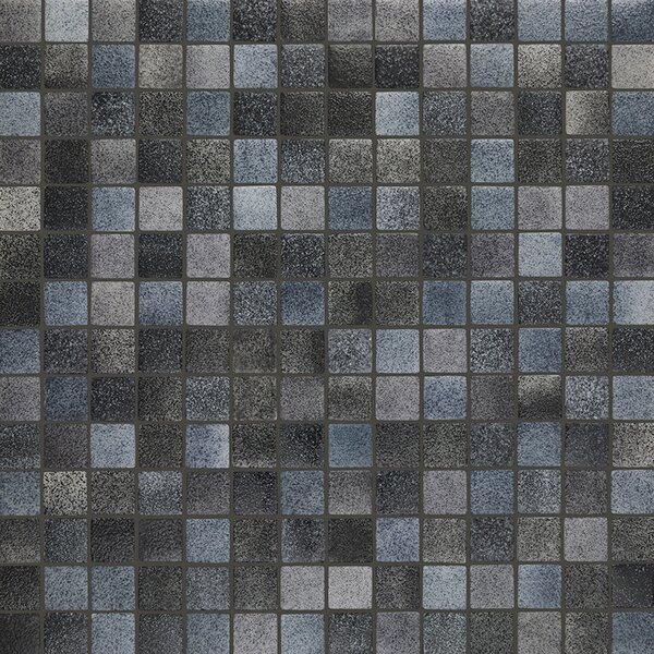 Hisbalit Skleněná mozaika modrá; černá Mozaika MIX LANGRE 2,5x2,5 (33,3x33,3) cm - 25LANGLH