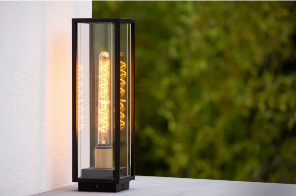 Lucide 27805/50/30 - Venkovní lampa LAURENS 1xE27/15W/230V IP54 50 cm černá