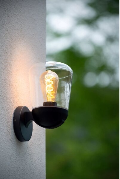 Lucide 27837/01/30 - Venkovní nástěnná lampa TULSA 1xE27/40W/230V IP44 černá