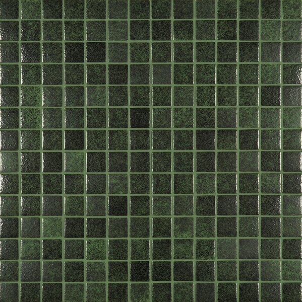 Hisbalit Skleněná mozaika zelená Mozaika DEEP ETNA 2,5x2,5 (33,3x33,3) cm - 25ETNALH