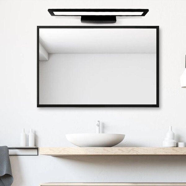 Toolight Toolight, LED koupelnové nástěnné osvětlení 60cm APP840-1W, černá matná, OSW-06665