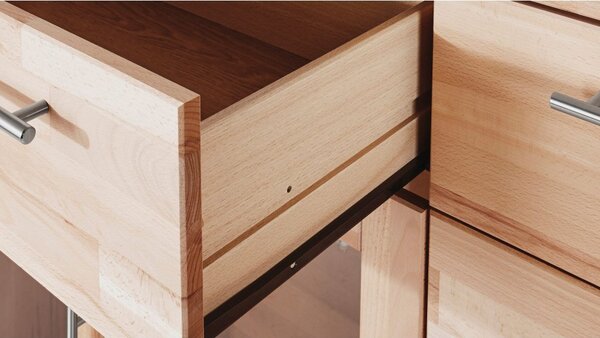 Prosklená komoda Highboard BUK masiv - STEFI