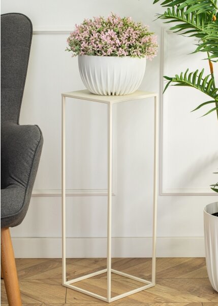 Stojan na květiny 70x24 cm krémová