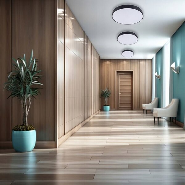 LED Stropní svítidlo FELIZ LED/40W/230V 4000K pr. 40 cm černá