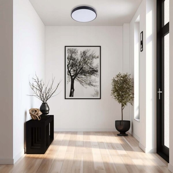 LED Stropní svítidlo FELIZ LED/40W/230V 4000K pr. 40 cm černá