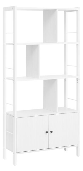 REGÁL, bílá, barvy javoru, ocel, 74/154,5/30 cm Boxxx - Knihovny, Online Only