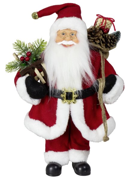 Dům Vánoc Vánoční dekorace Santa v červeném kabátku 45 cm