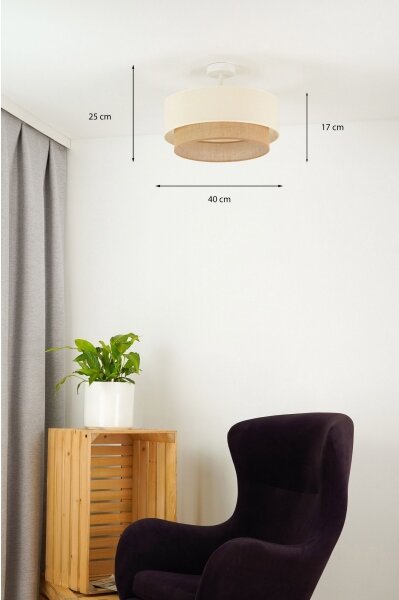 Brilagi - LED Přisazený lustr BOHO STYLE 1xE27/15W/230V pr. 40 cm