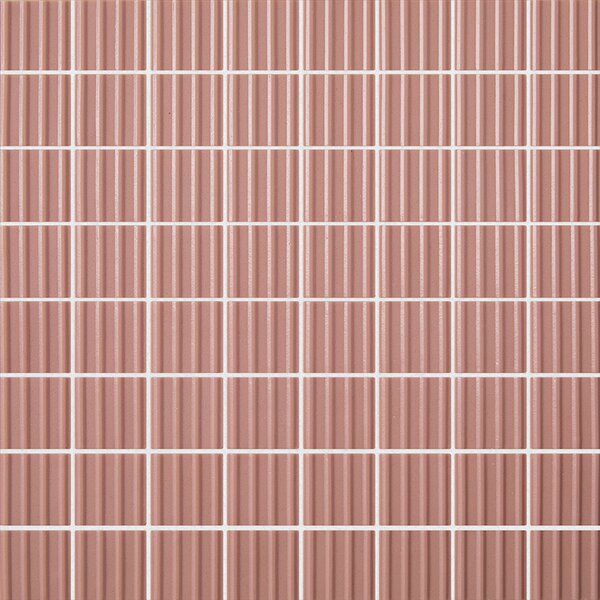 Hisbalit Skleněná mozaika růžová 3D Mozaika TIERRA 4x4 (32x32) cm - 40TIER