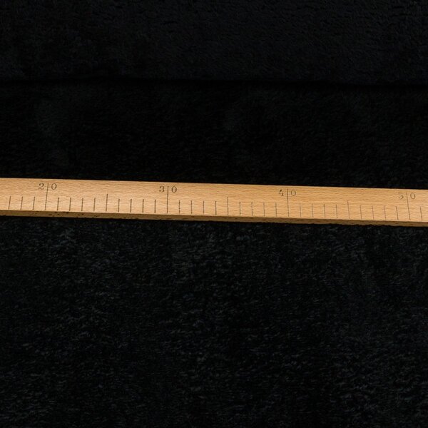 Plyš / mikroplyš 005, oboustranný, jednobarevná černá, š.150cm (látka v metráži)