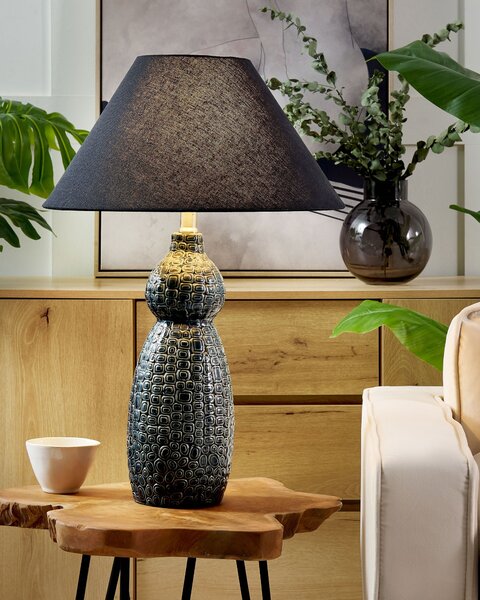 Stolní lampa MATINA Keramika Černá