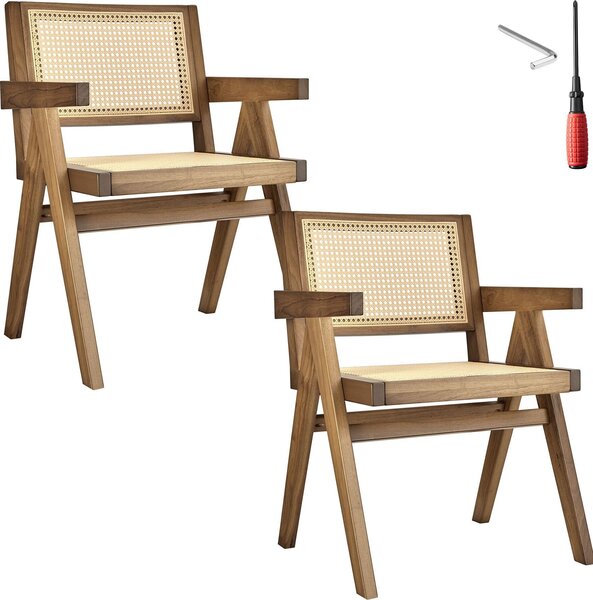 Tectake® Lissy křeslo v boho stylu 59 x 56,5 x 82,5 cm, nosnost 120 kg