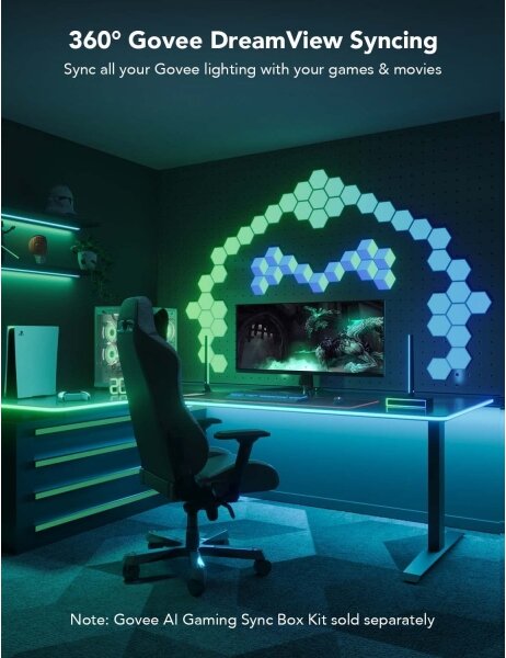 Govee - Neon LED podsvícení pro stůl 3m RGBIC Wi-Fi