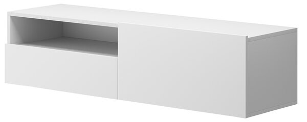 Moderní závěsná TV skříňka se zásuvkou Altara tv120 Bílý