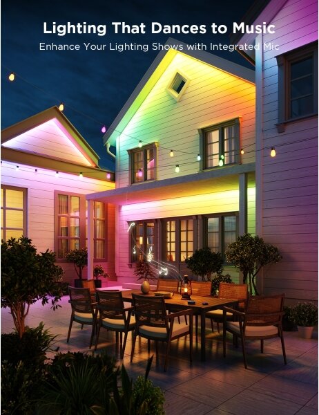 Govee - Outdoor Pro SMART RGBICWW venkovní LED pásek 10m Wi-Fi IP65