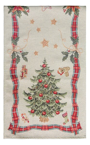 Dům Vánoc Gobelínový vánoční běhoun s motivem Stromeček 45x140 cm
