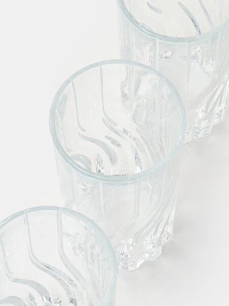Sinsay - Sada sklenic s reliéfním vzorem 4 pack - clear
