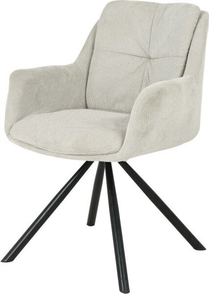 HowHomely židle HELIX - Moderní design pro pohodlí, béžová barva