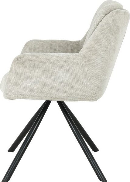 HowHomely židle HELIX - Moderní design pro pohodlí, béžová barva