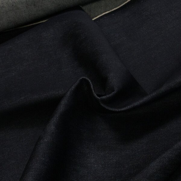 Bavlněná riflovina (denim, džínovina) temně modrá, klasická, š.160cm, 340 g/m2, 100% bavlna (látka v metráži)