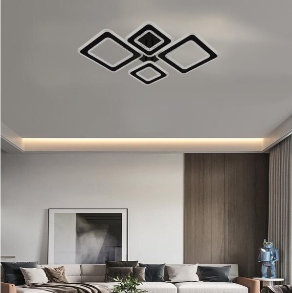 LED Stmívatelný přisazený lustr LED/95W/230V 3000-6500K + dálkové ovládání
