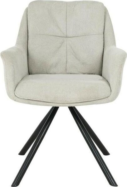 HowHomely židle HELIX - Moderní design pro pohodlí, béžová barva