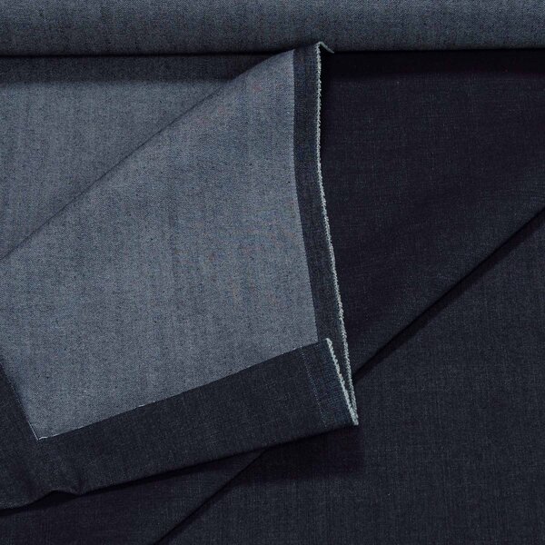 Bavlněná riflovina (denim, džínovina) modrá č.9, klasická, š.150cm, 350 g/m2, 100% bavlna (látka v metráži)