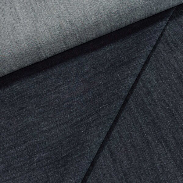 Bavlněná riflovina (denim, džínovina) modrá žíhaná č.7, klasická, š.160cm, 380 g/m2, 100% bavlna (látka v metráži)
