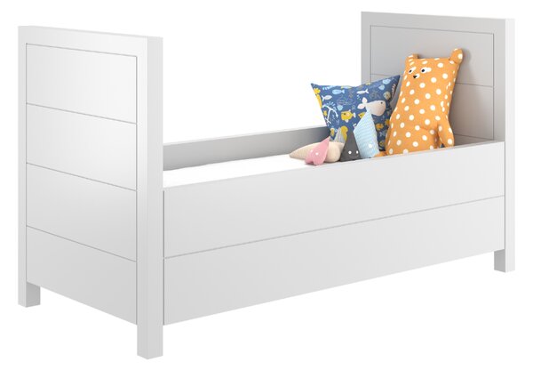 Přestavitelná dětská postýlka SIMONE cm se 3 polohami roštu 70x140 - Bílá
