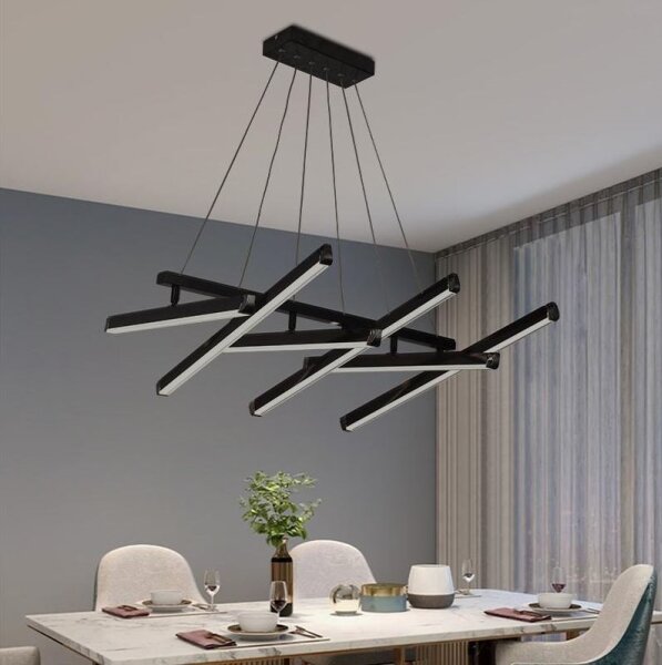 LED Stmívatelný lustr na lanku LED/90W/230V 3000-6500K + dálkové ovládání