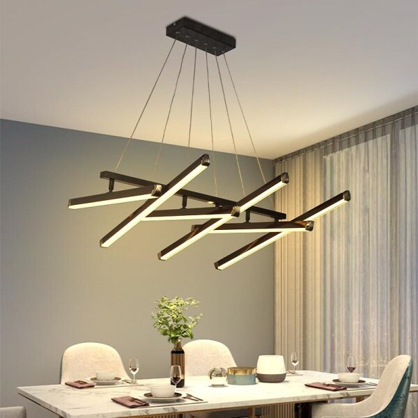 LED Stmívatelný lustr na lanku LED/90W/230V 3000-6500K + dálkové ovládání