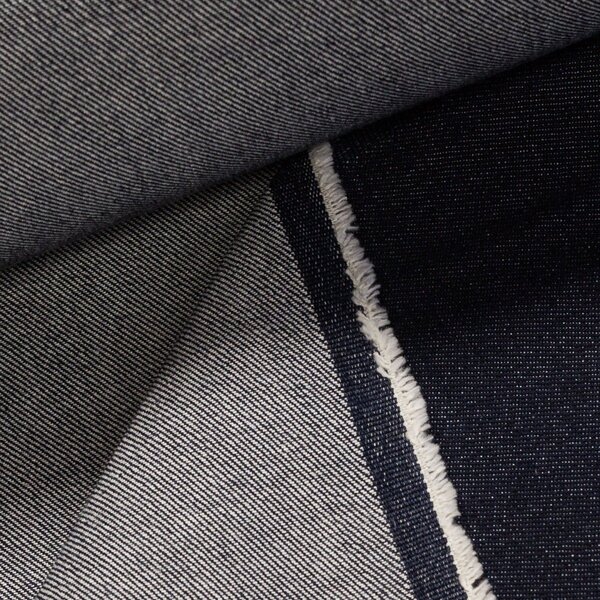 Bavlněná riflovina (denim, džínovina) modrá, klasická, š.160cm, 340 g/m2, 100% bavlna (látka v metráži)