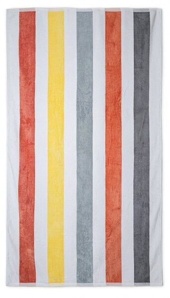 Jiří Polášek plážová osuška 21 ŠIROKÉ LETNÍ PRUHY TEPLÉ froté, 100x180cm
