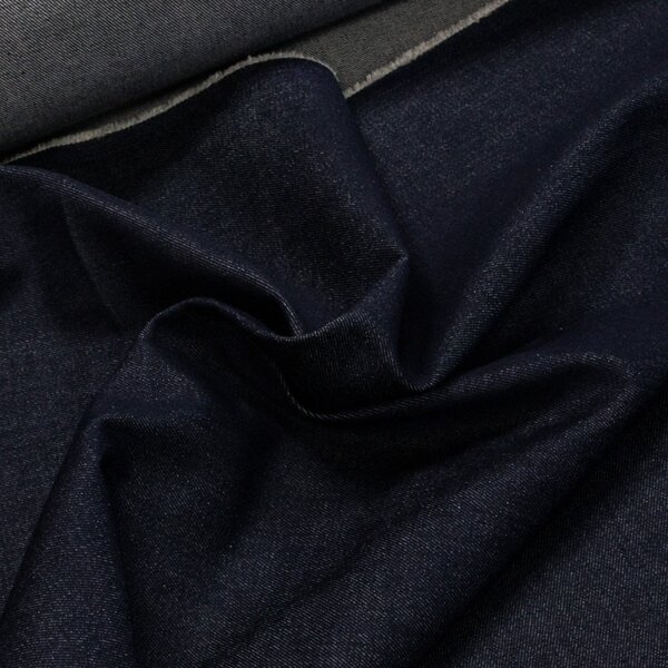 Bavlněná riflovina (denim, džínovina) modrá, klasická, š.160cm, 340 g/m2, 100% bavlna (látka v metráži)