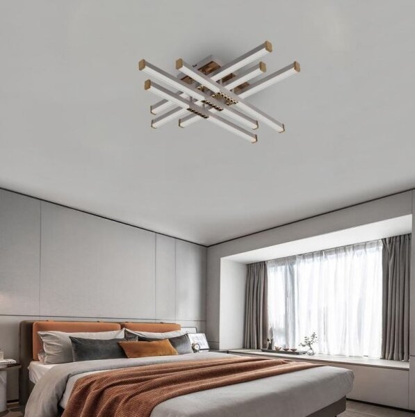 LED Stmívatelný přisazený lustr LED/90W/230V 3000-6500K + dálkové ovládání